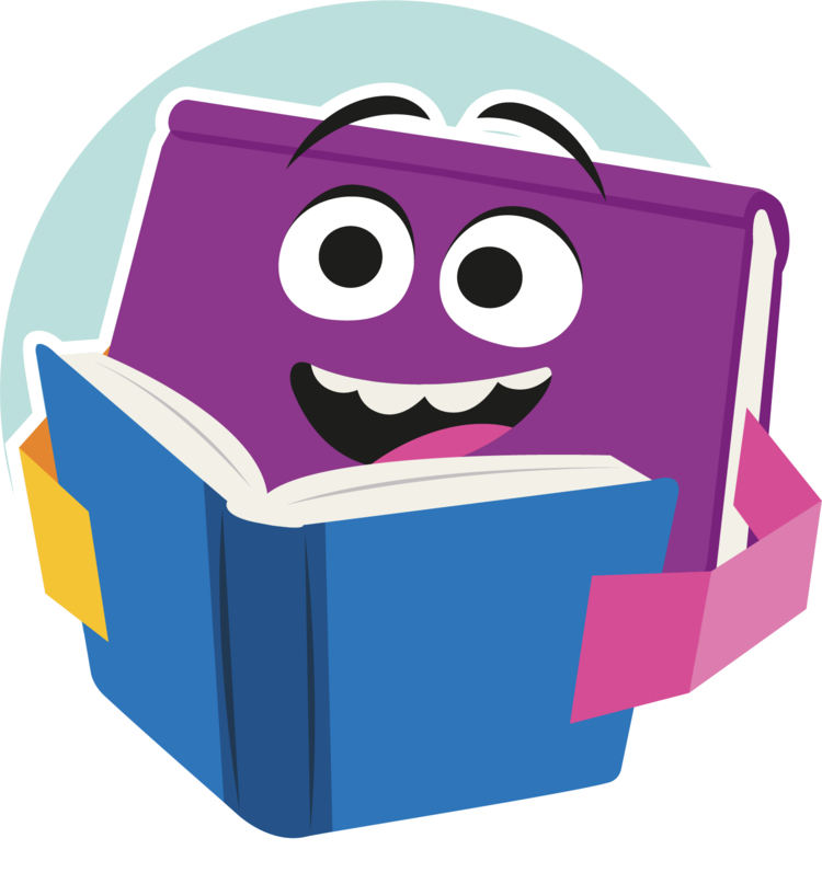 Folio leest een boek